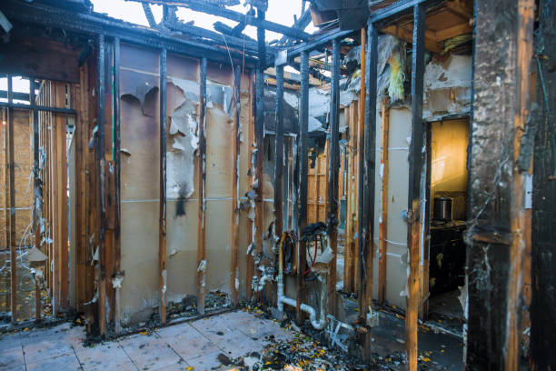 Professional Fire Damage Restoration technician working in Middleburg, FL